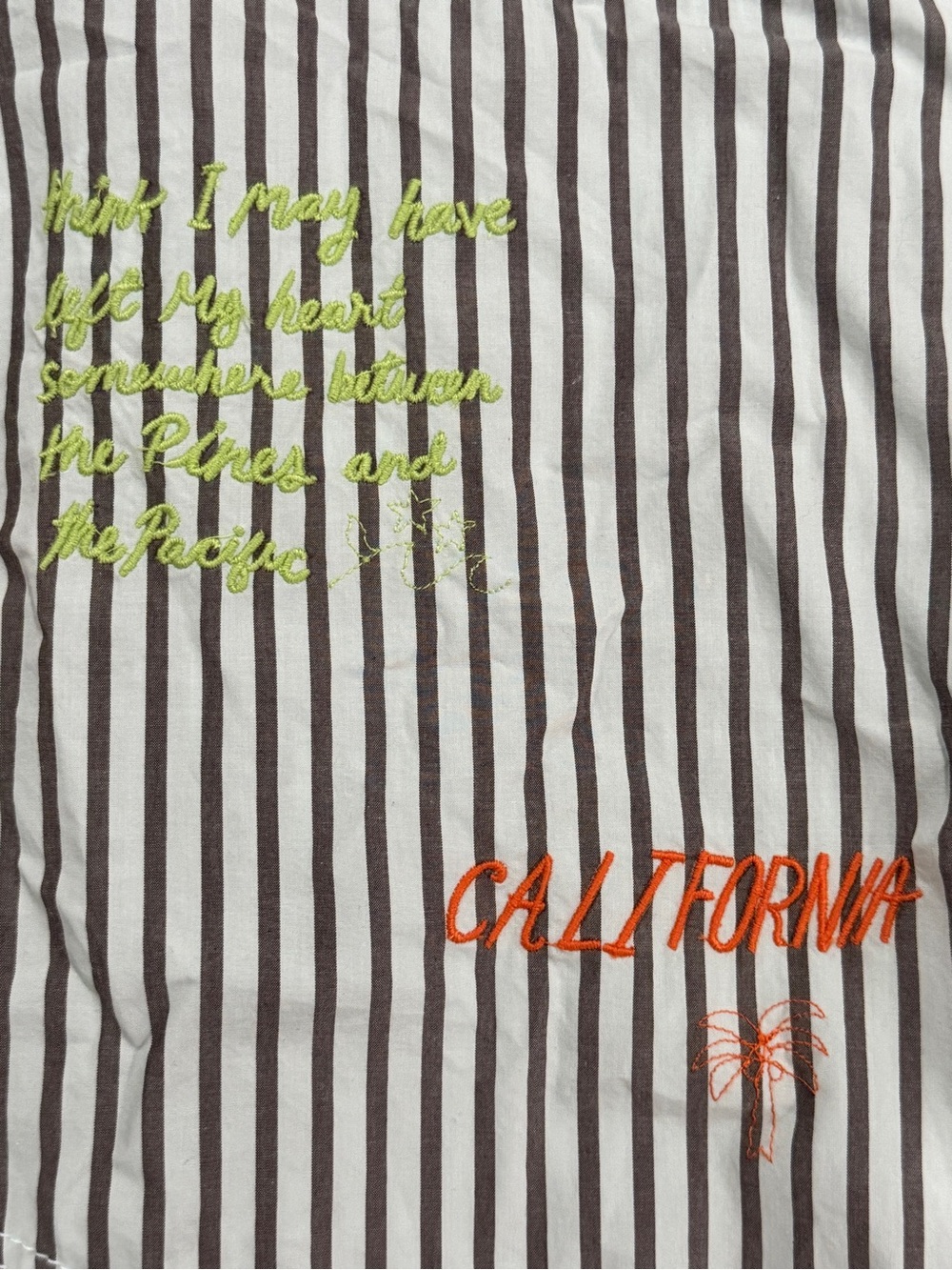 We The Free Striped Button-Down Shirt with Multicolor Embroidery - Picture 7 of 10